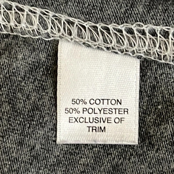 Make + Model Gray Scoop Neck Short Sleeve Tee Shirt Dress - Size Small - Picture 5 of 6